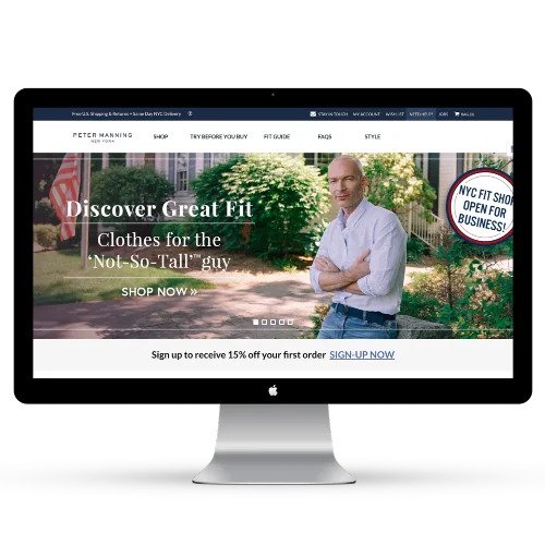 d2c Agency. Client, Peter Manning Website